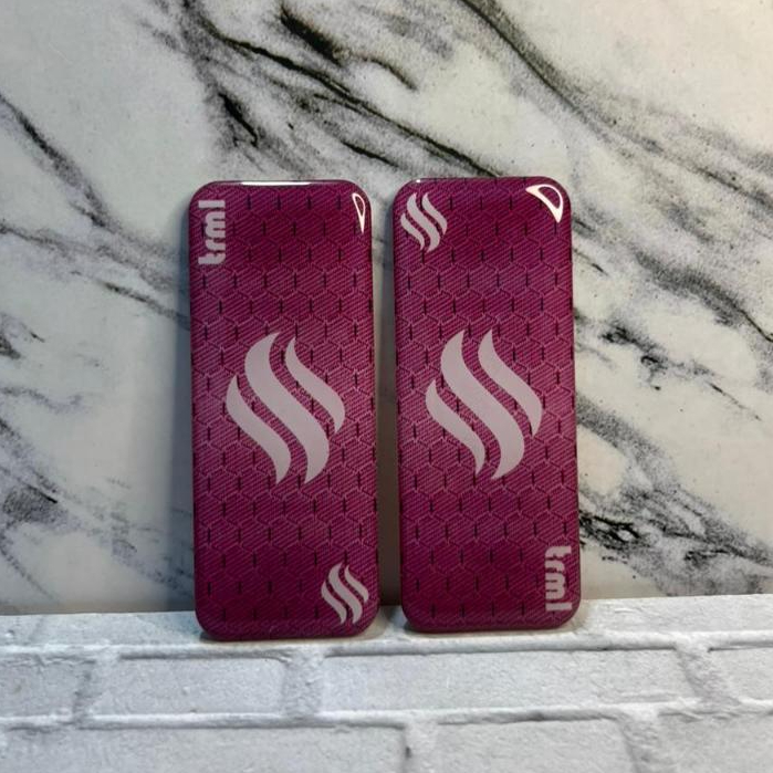 (Po) Acrylic Backdoor For T88 / T99 Motif Crbn Pattern Deep Pink Logo Uv Printing