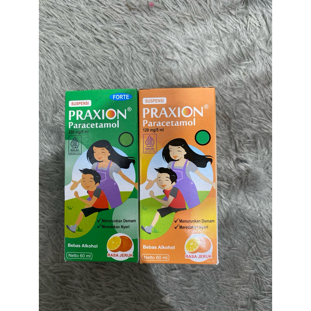 Praxion sirup 60ml dan Praxion Forte 60ml anak