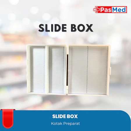 PASMED | Slide Box / Kotak Preparat 100 Slide
