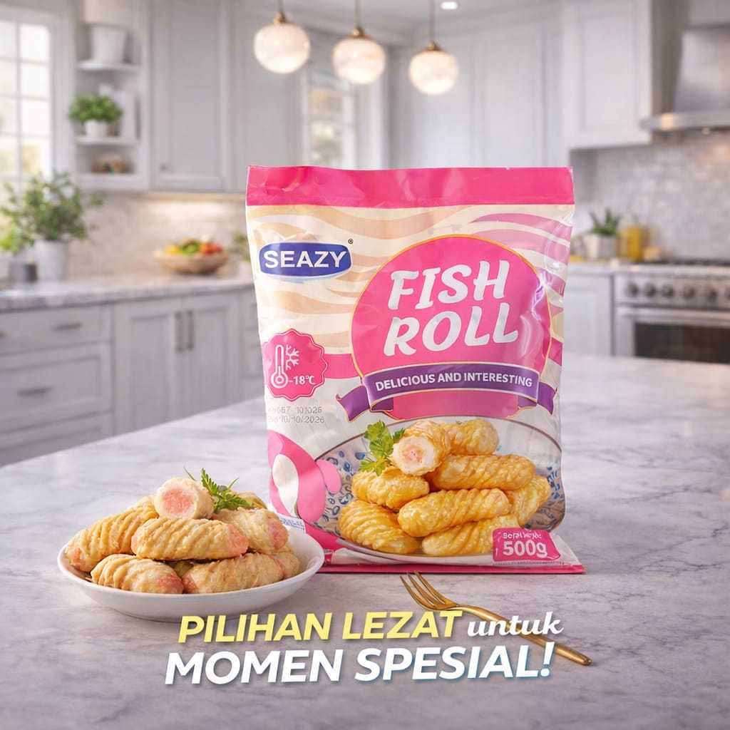 SEAZY CRAB STICK ROLL 500GR/FISH ROLL 500GR/ FLAT CRAB STICK 500GR
