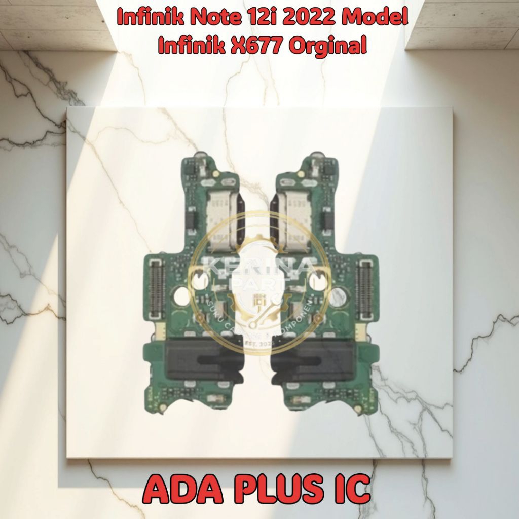 Papan Pcb Konektor Cas Mic Infinik Note 12i 2022 Model Infinik X677 Original