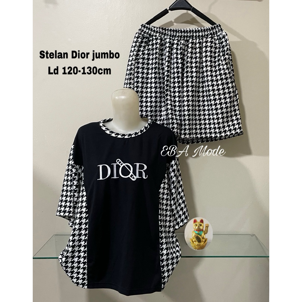 set Dior jumbo setelan dior wanita Stelan wanita bigsize jumbo Stelan santai