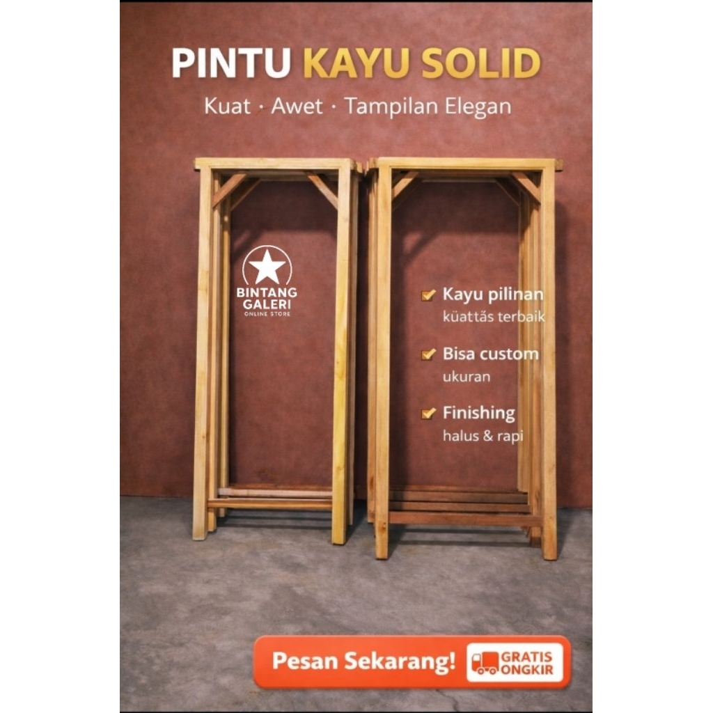 Kusen Pintu Kayu Mahoni Pintu Utama Kusen Pintu kamar