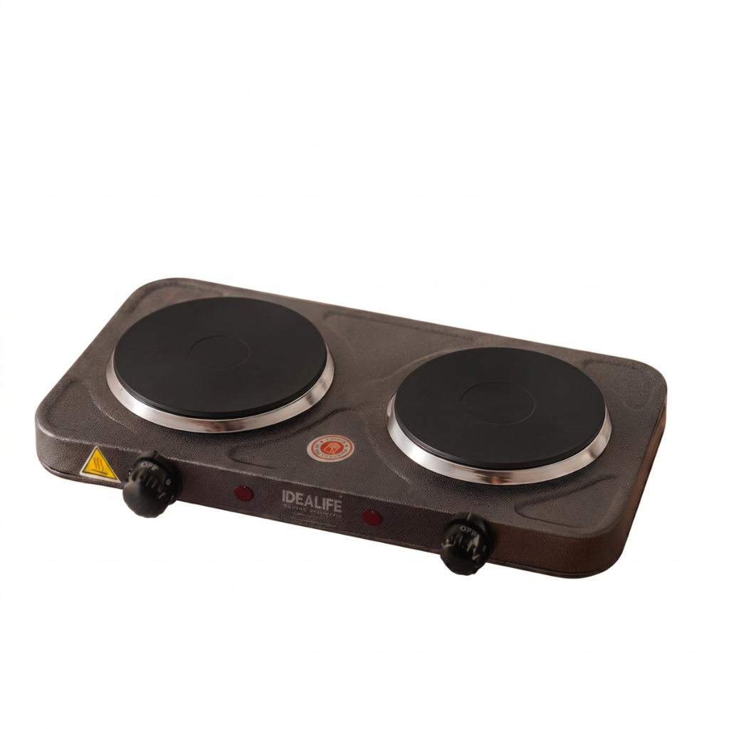 IDEALIFE ES-2001 Kompor Listrik 2 Tungku - Electronic Hot Stove Low Watt (Hotplate)