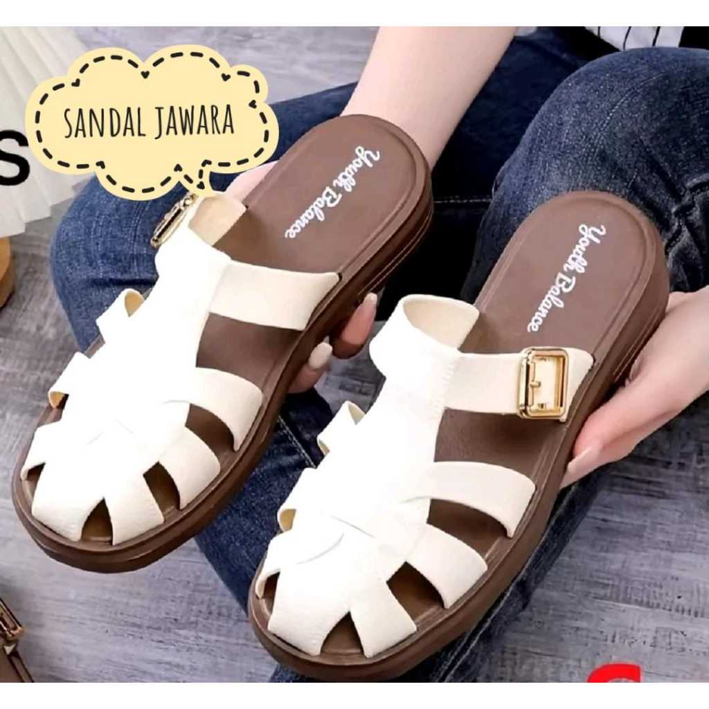 terbaru sandal jelly wanita/ sandal youth balance/ sandal karet tali gesper/ terlaris