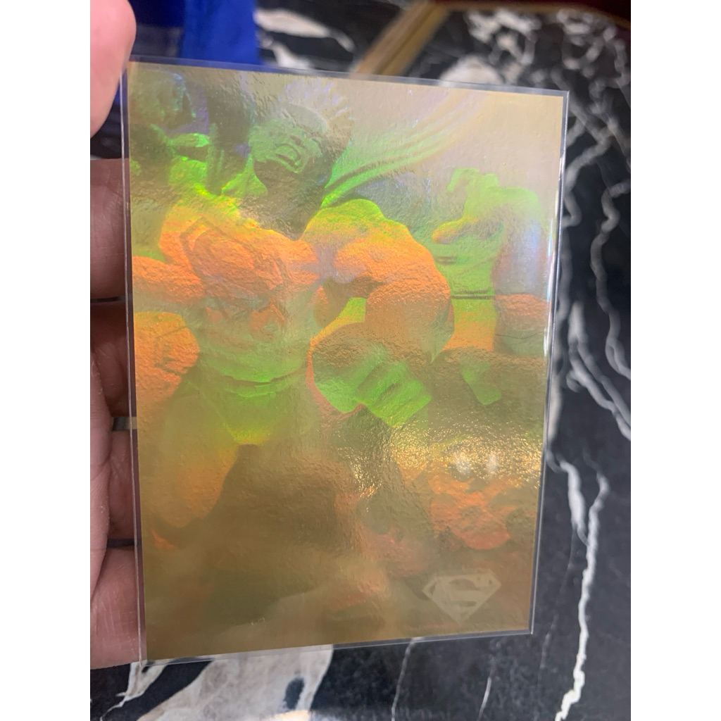 1994 SkyBox DC Stars Superman Gold Foil Hologram Chase Card - Vintage