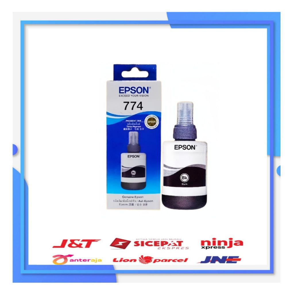 Epson Tinta 774 Hitam Asli untuk Printer M100 M200 L665 L1455 Kualitas Terbaik