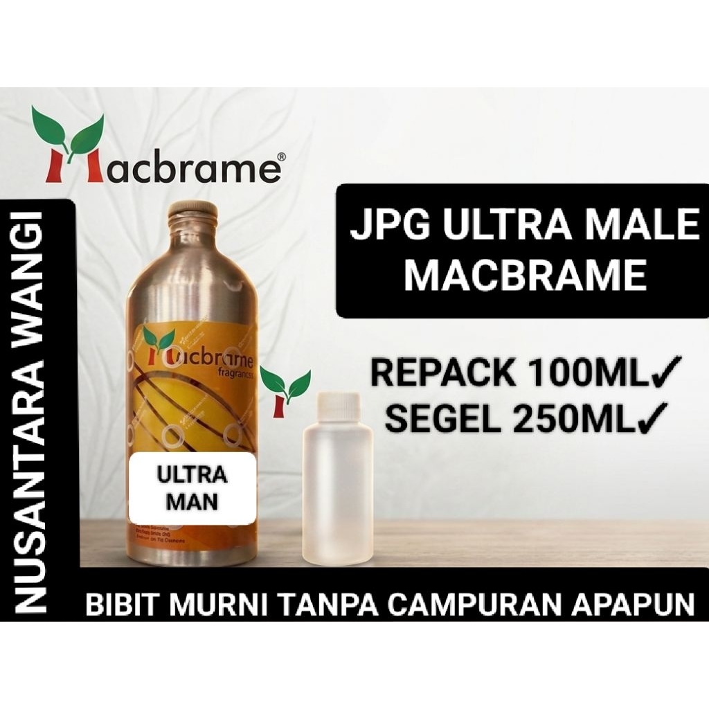 ULTRA MAN MACBRAME 100ML & 250ML / BIBIT PARFUM MURNI SEGEL PABRIK AROMA JPG ULTRA MALE BY MACBRAME 