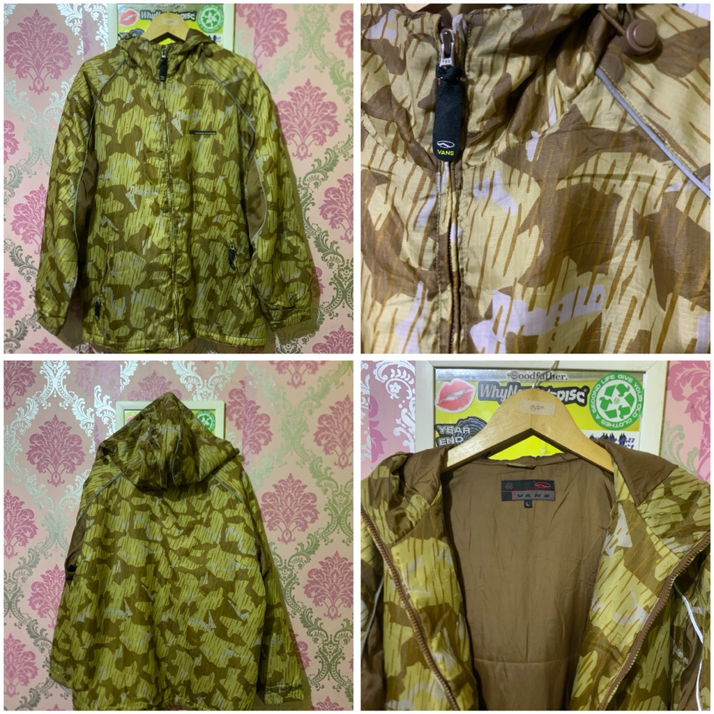 plaid jacket Vans camo 90s