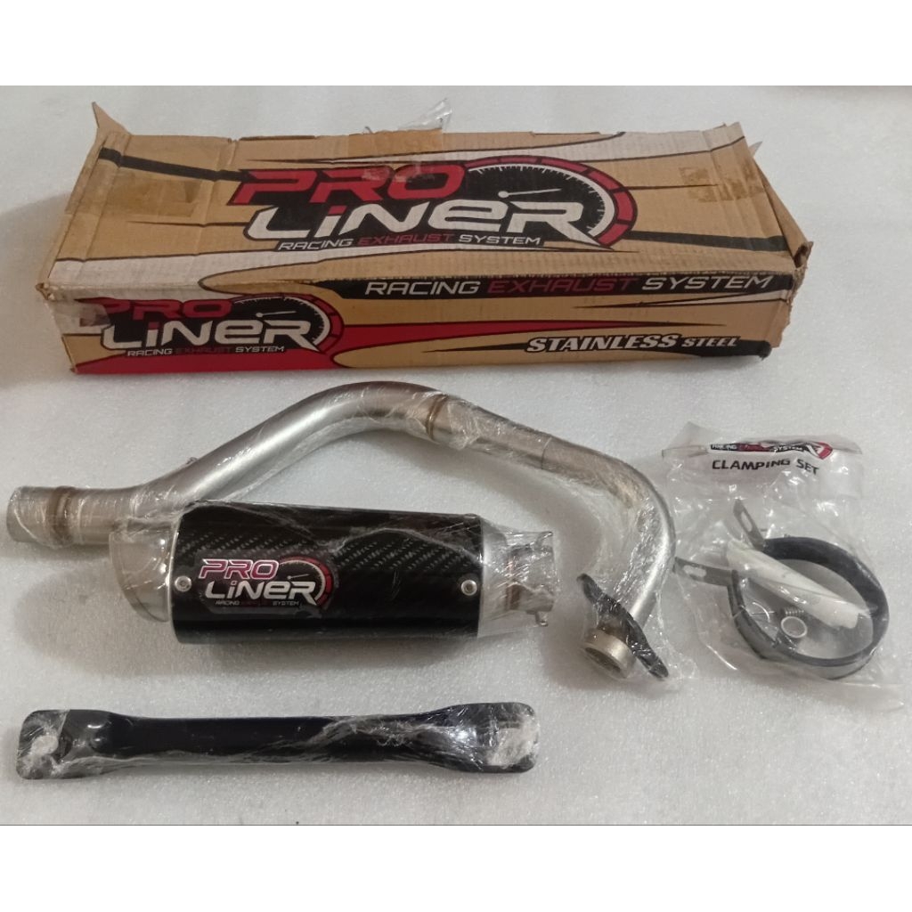 Knalpot Proliner Mio Bore Up 150cc Carbon Original.
