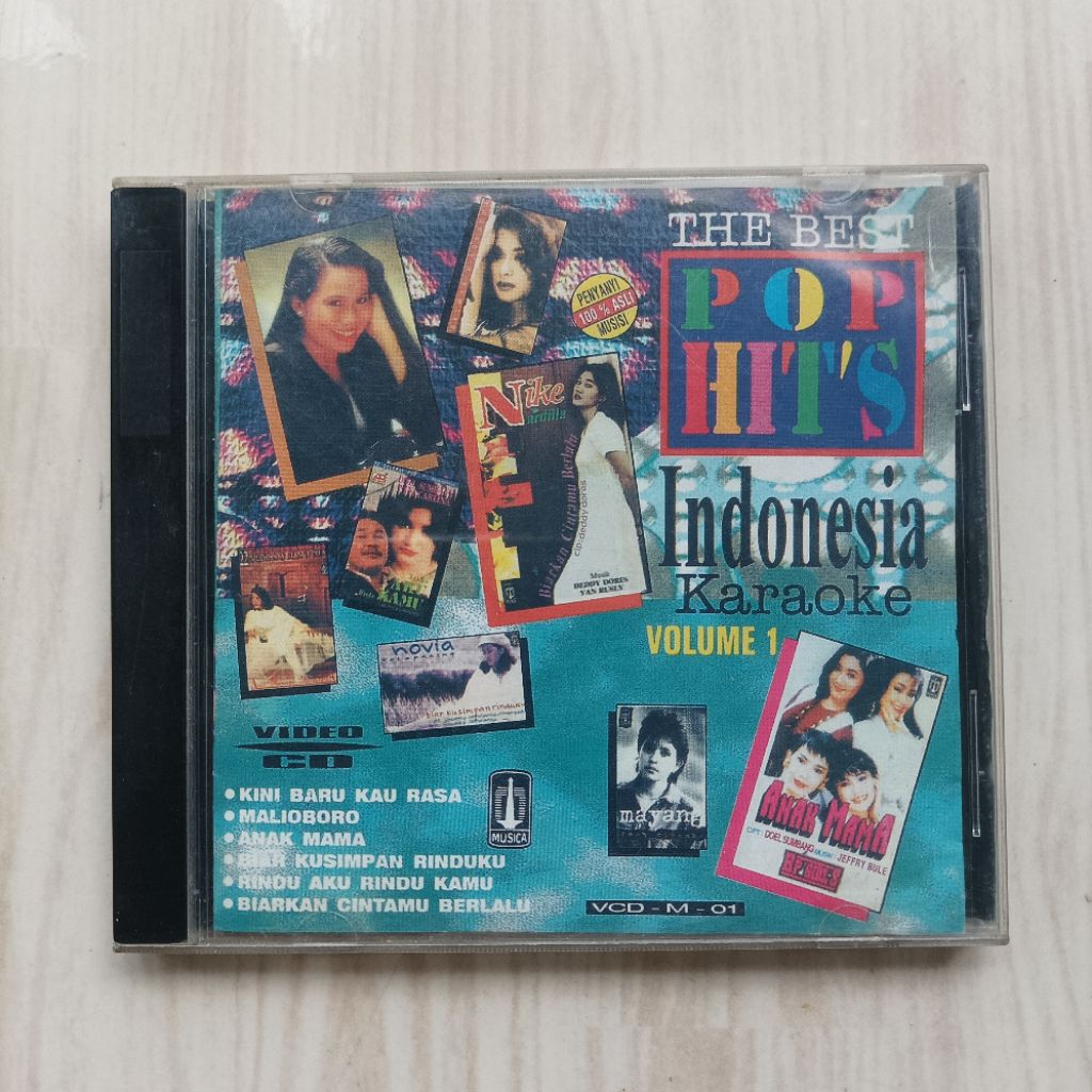 Original VCD Music Karaoke Kompilasi Indonesia Pop Hits Doel Sumbang Nike Ardilla Nini Carlina dll