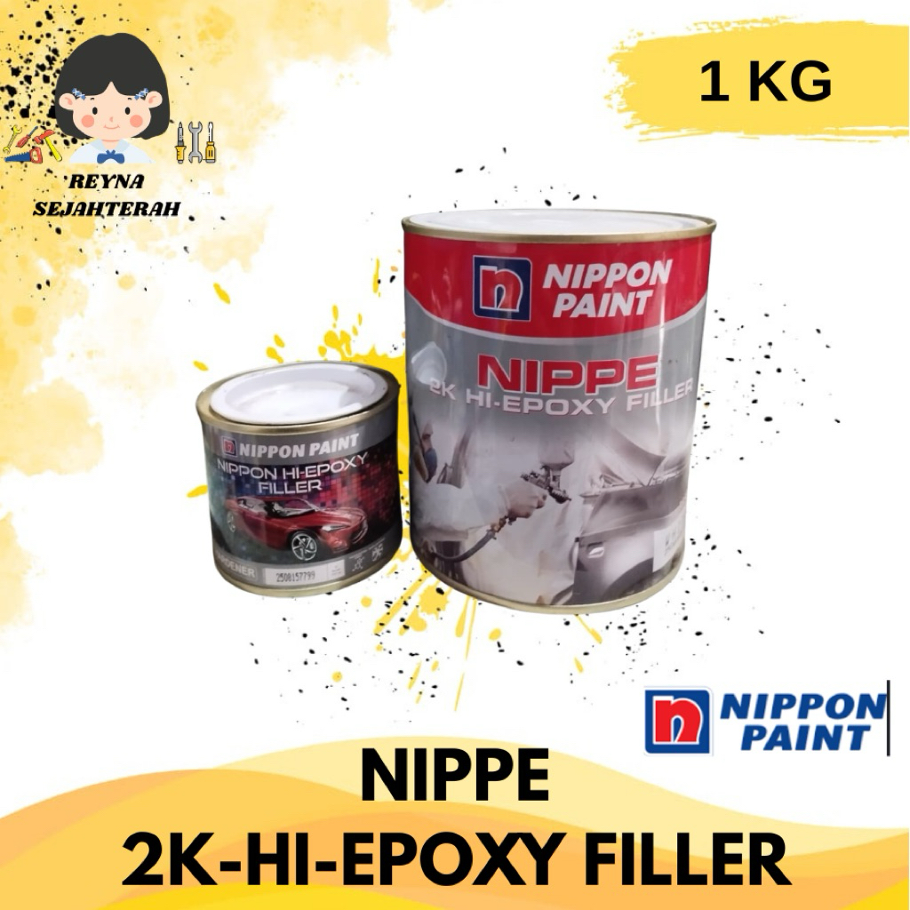 NIPPON PAINT HI-EPOXY FILLER CAT DASAR 2 KOMPONEN 1KG