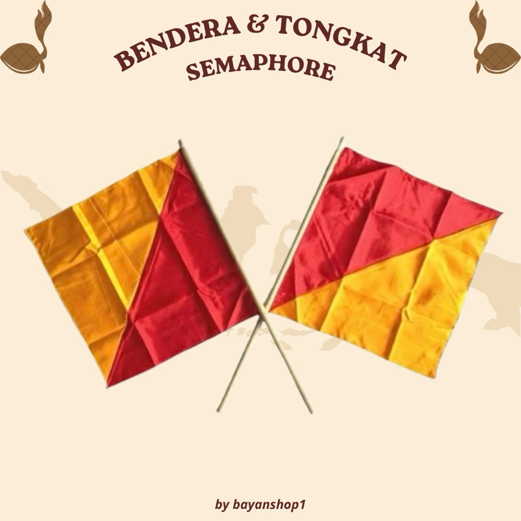 BENDERA & TONGKAT SEMAPHORE PRAMUKA