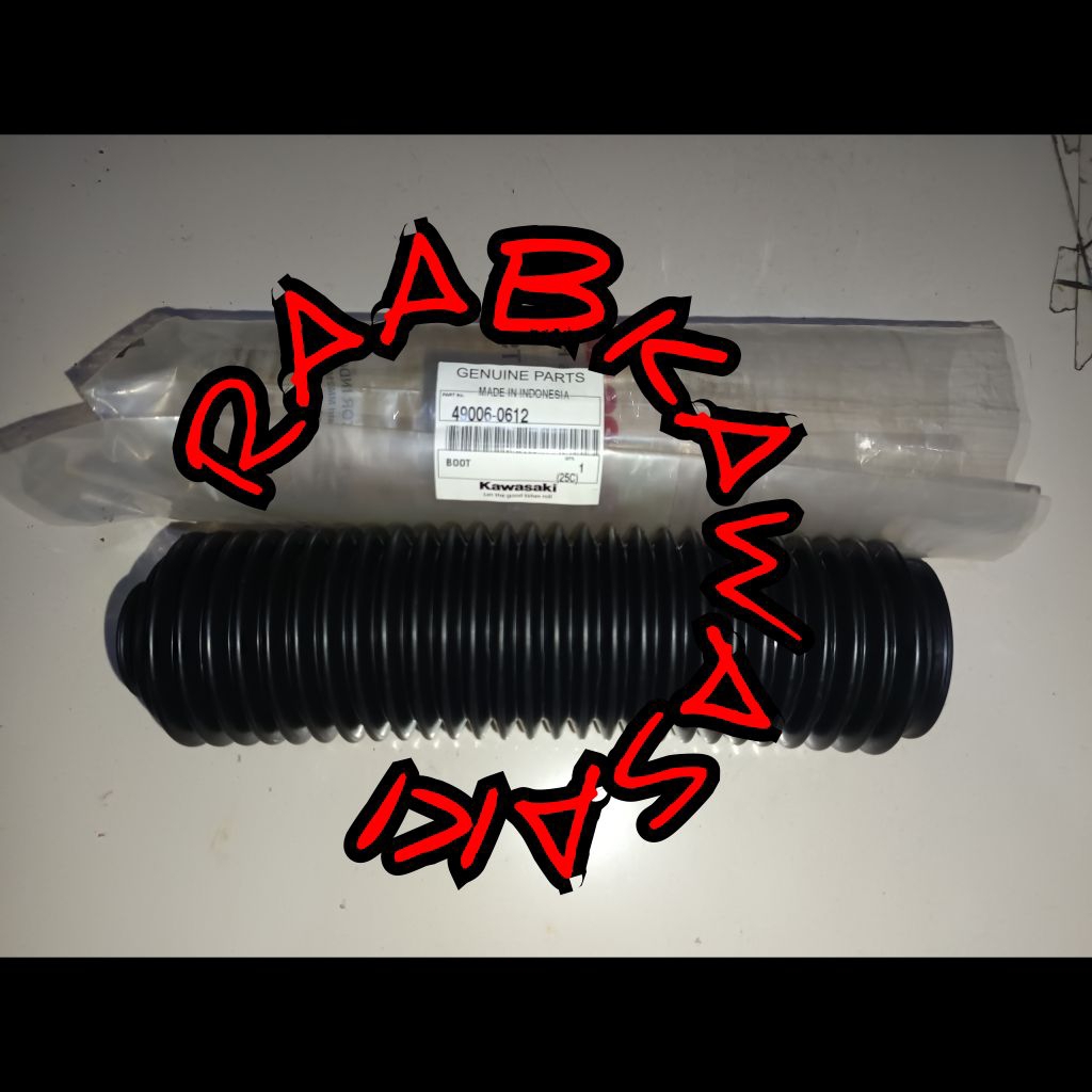 karet pelindung shock breker depan klx 230/klx230r original kawasaki