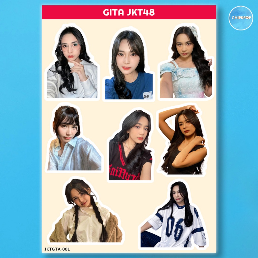 GITA STIKER JKT 48 I STIKER JKT 48 I JKT 48 NEW ERA I STIKER GITA JKT48 I STIKER HOLOGRAM JKT48