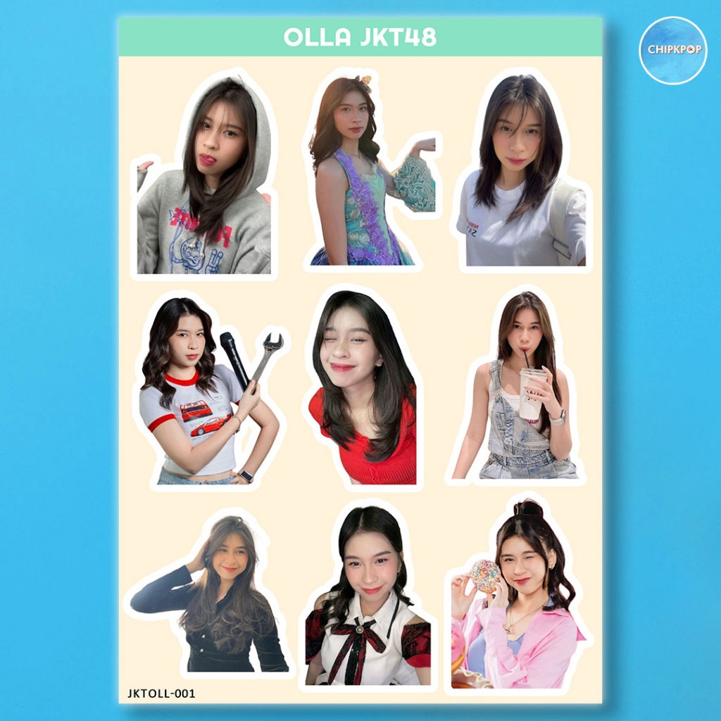 OLLA STIKER JKT 48 I STIKER JKT 48 I JKT 48 NEW ERA I STIKER OLLA JKT48 I STIKER HOLOGRAM JKT48