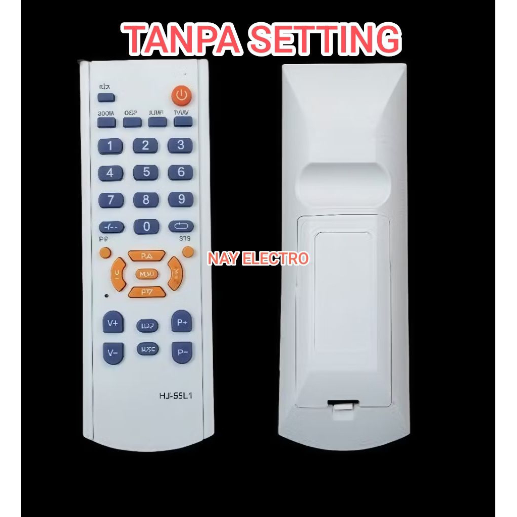 REMOTE REMOT TV TABUNG CINA/WCOM TANPA SETING FREE BUBBLE
