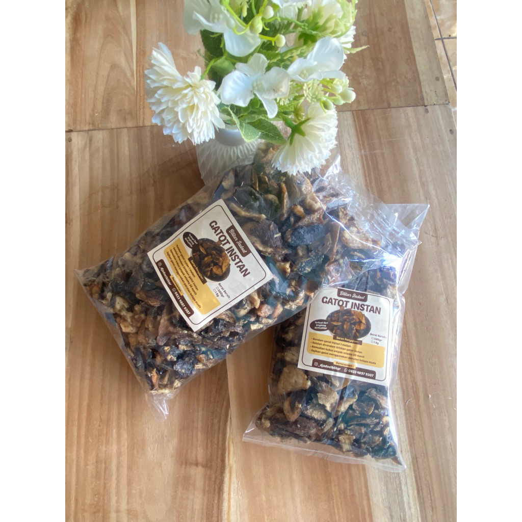 Makanan tradisional Gatot instan,Tiwul instan, Ampok intan 500 gr & 1000 gr, Asli blitar tanpa bahan