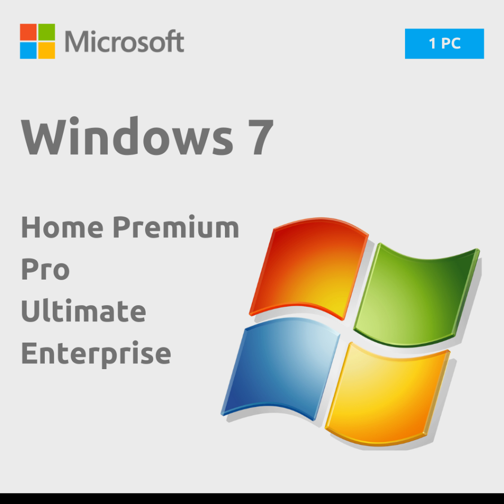 Aktivasi Windows 7 Home Premium | Pro | Ultimate - Original Lifetime License Key