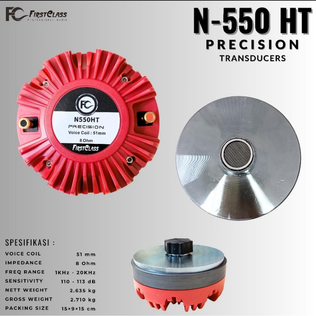 Driver Twiter FIRSTCLASS N550HT Precision 8 ohm