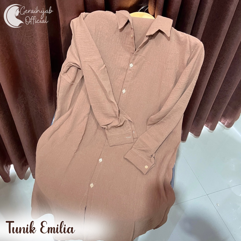 SALE MIDI DRESS TUNIK KEMEJA GAMIS RAYON CRINKLE AIRFLOW