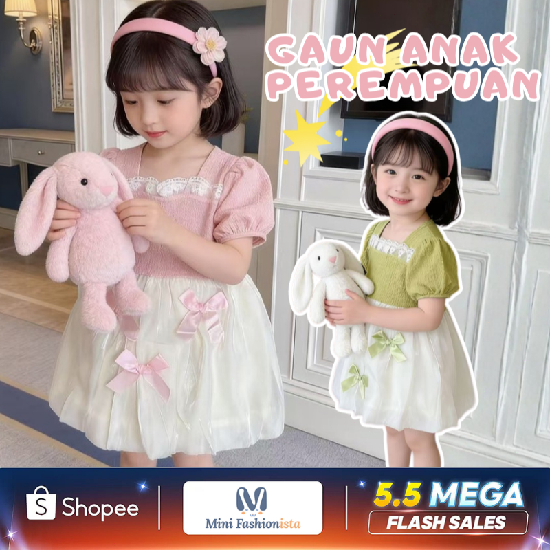 dress anak perempuan dress anak bayi perempuan Import gaun baju Korea baju anak cewek Import Korean 