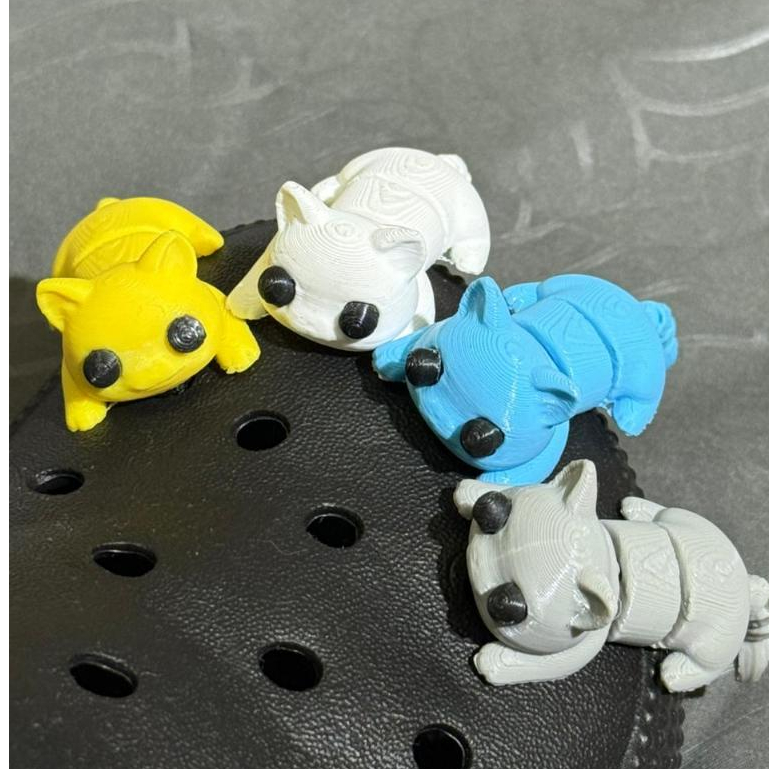 Jibitz Pin Sandal Kucing 2 Pcs Uget Uget Geol Geol Hiasan Accesories Sandal Baim Bapau