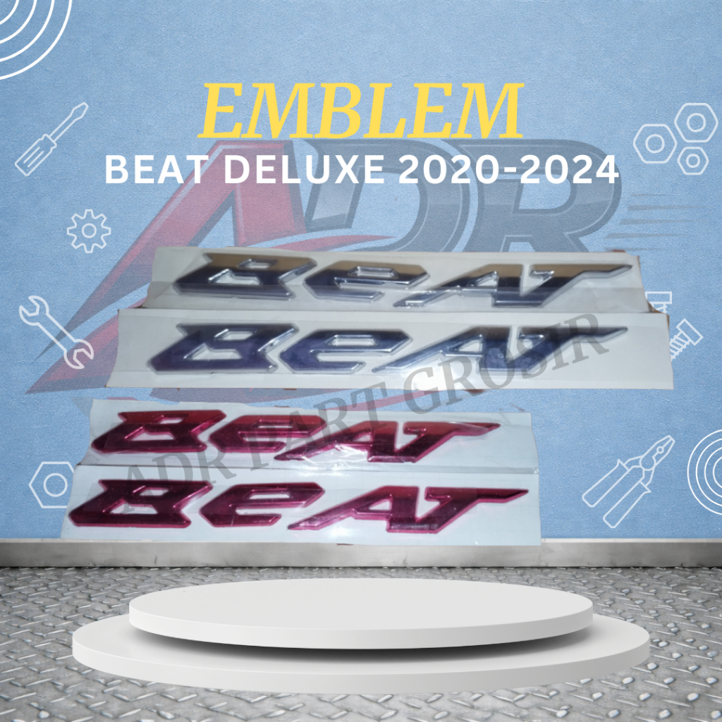 Emblem Honda Beat deluxe 2020 -2024  Logo Emblem Beat Deluxe Sticker Timbul Beat Deluxe