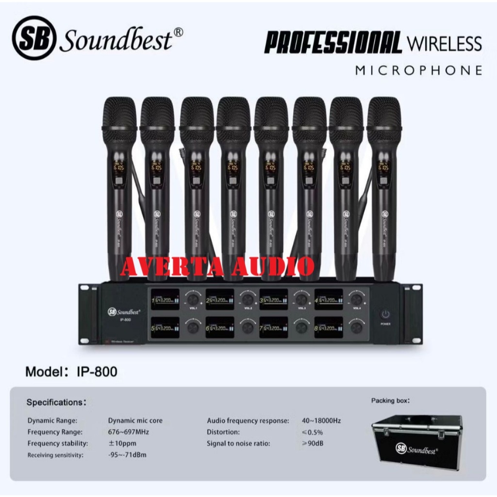 Soundbest IP 800 Original Mic Wireless 8 Chanel