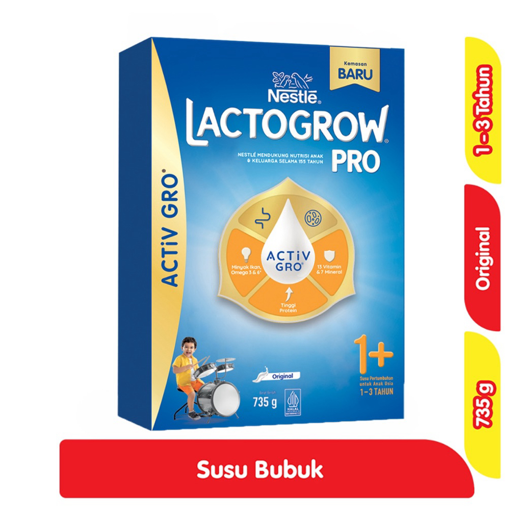 Lactogen Pro 1+ Susu Pertumbuhan Anak 1-3 Tahun Original 735g