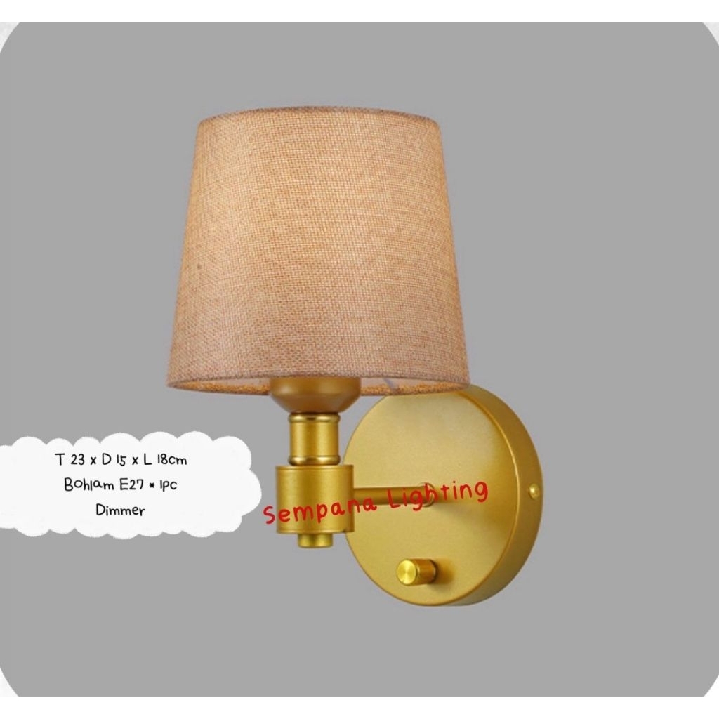 Lampu dinding Minimalis modern/Lampu kamar tidur/Lampu dinding dimmer/Lampu dinding kap