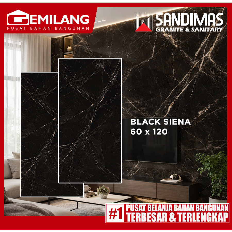 SANDIMAS GRANIT BLACK SIENA 60 x 120