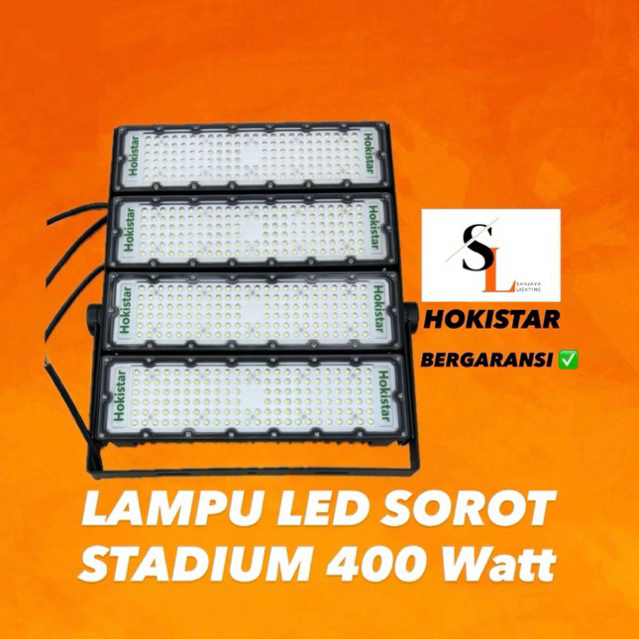 Hokistar Lampu LED Sorot Flood Light 400 Watt (Full Watt)