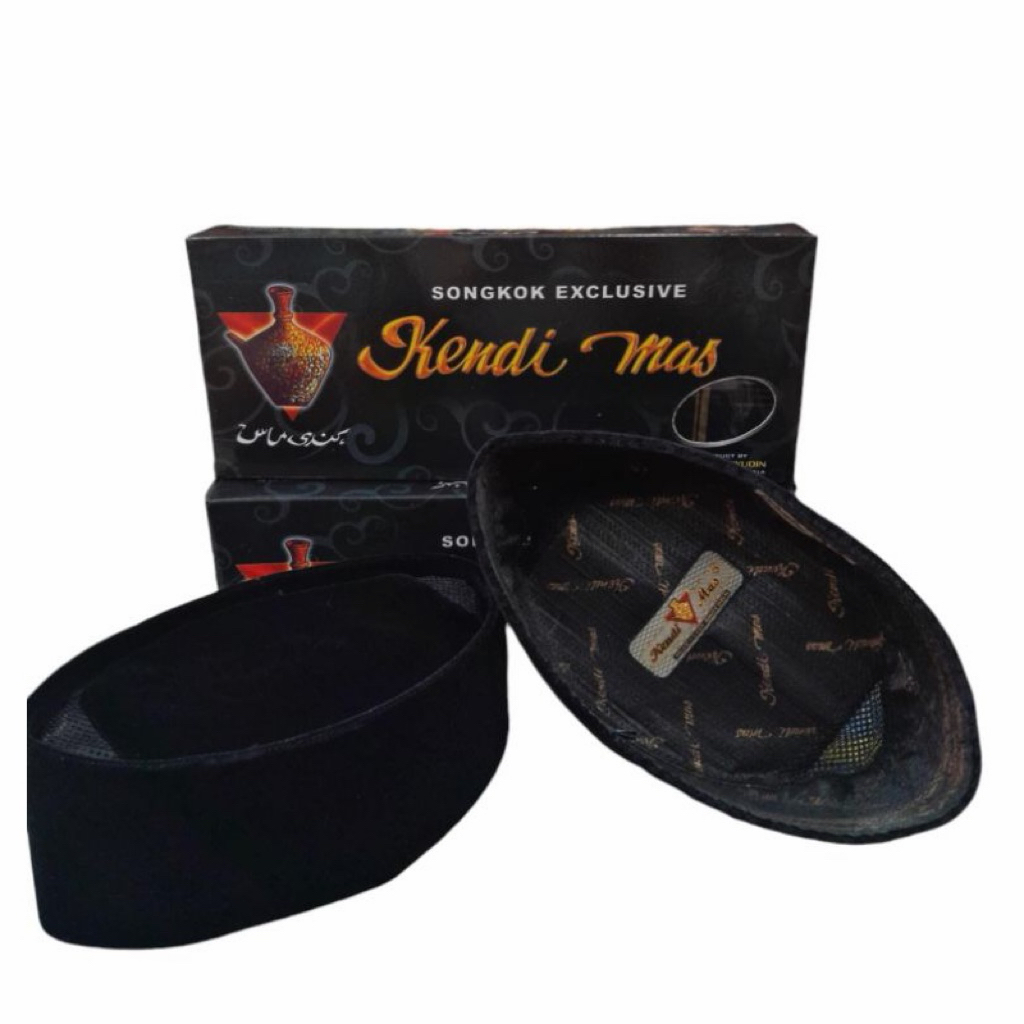 GROSIR Songkok/Peci Kendi Mas Polos Ac Isi (10Pcs) Bahan Lembut, Halus Dan Nyaman Dipakai