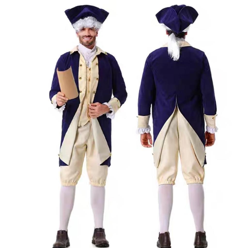 European England Man William Shakespeare Halloween Costume Pria Man Costume Halloween  Pria Dewasa E
