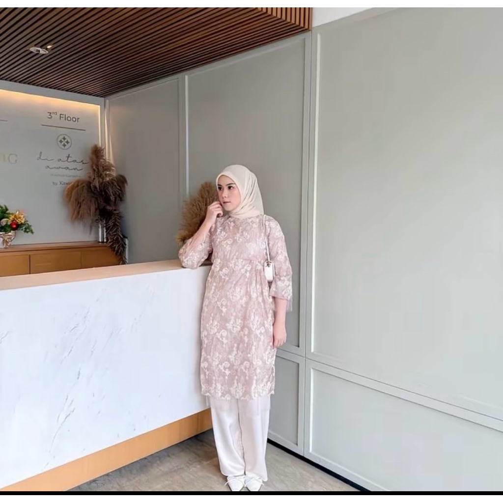tunik brokat bordir
