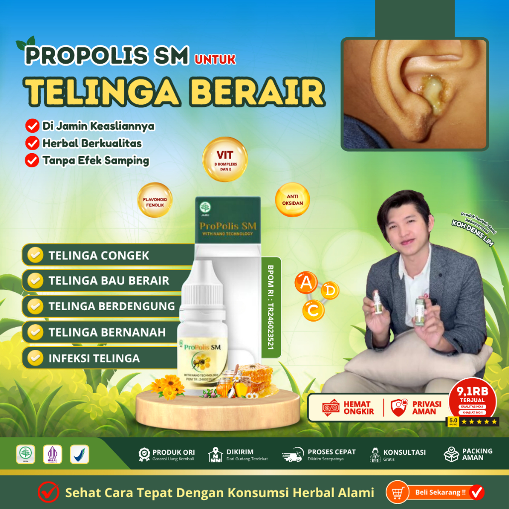 Obat Telinga Berair dan Bau, Obat Tetes Telinga Bernanah, Obat Sakit Telinga, Obat Infeksi Telinga B