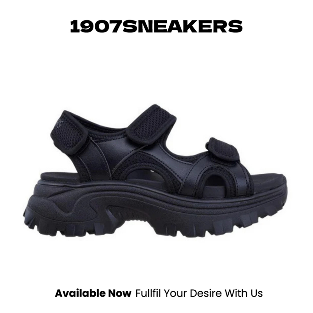 Sepatu Sendal Wanita Skechers Hi-Ryze - Black SKE119876BBK