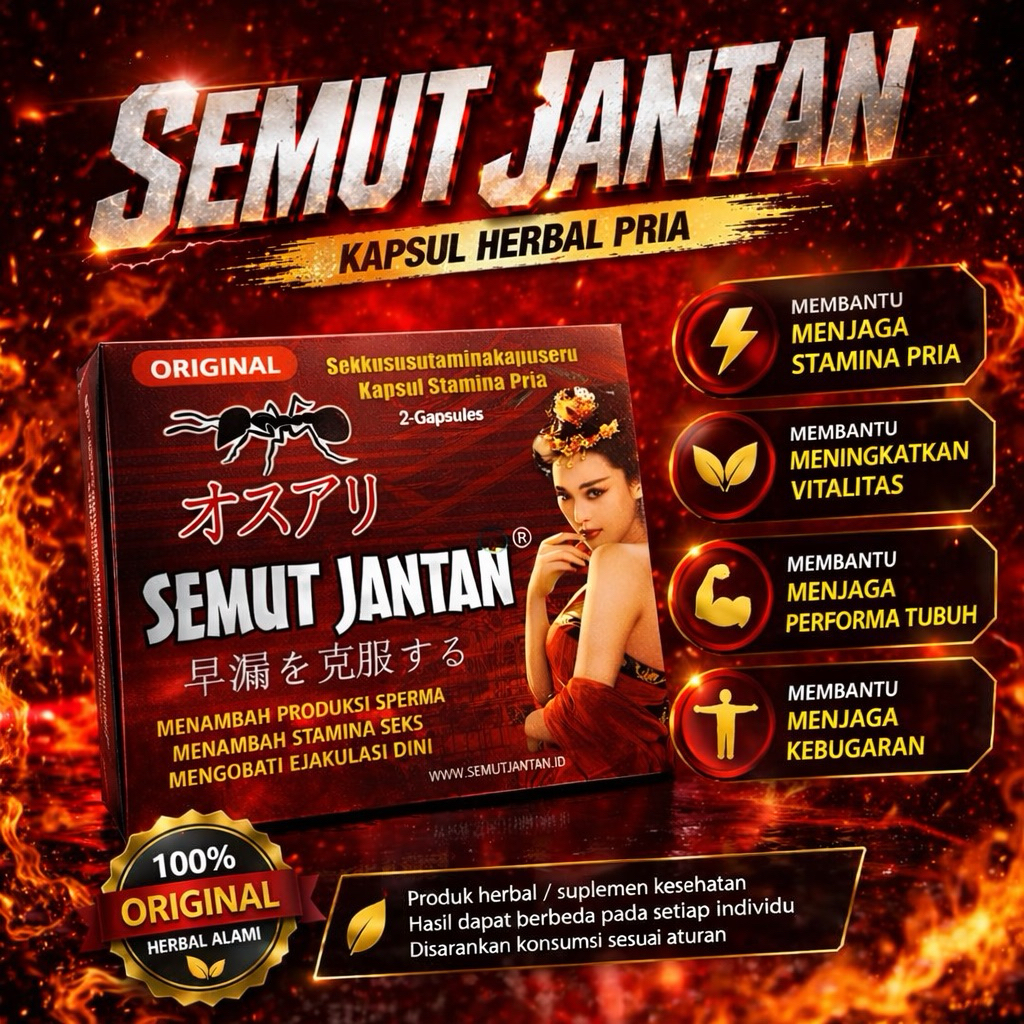 Kapsul Semut Jantan Original Herbal Suplemen Kesehatan Trasional Isi 2 Kapsul Terlaris