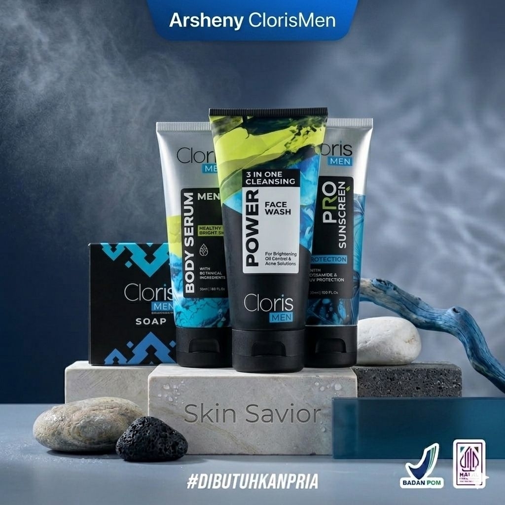 CLORISMEN  PAKET SKIN SAVIOR - PAKET SKINCARE PRIA TERLENGKAP