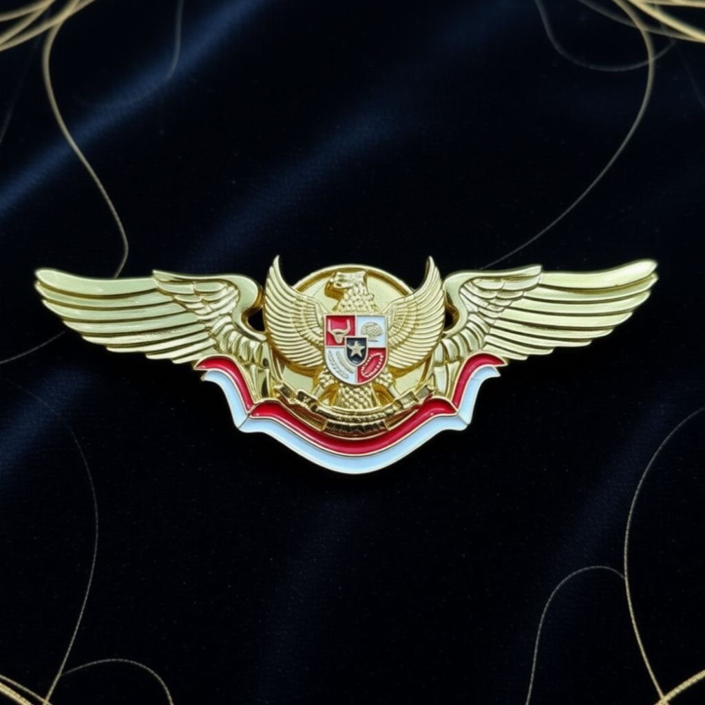 [ Terbaru ] Pin garuda model wing cor emas / Lencana garuda / Bros garuda
