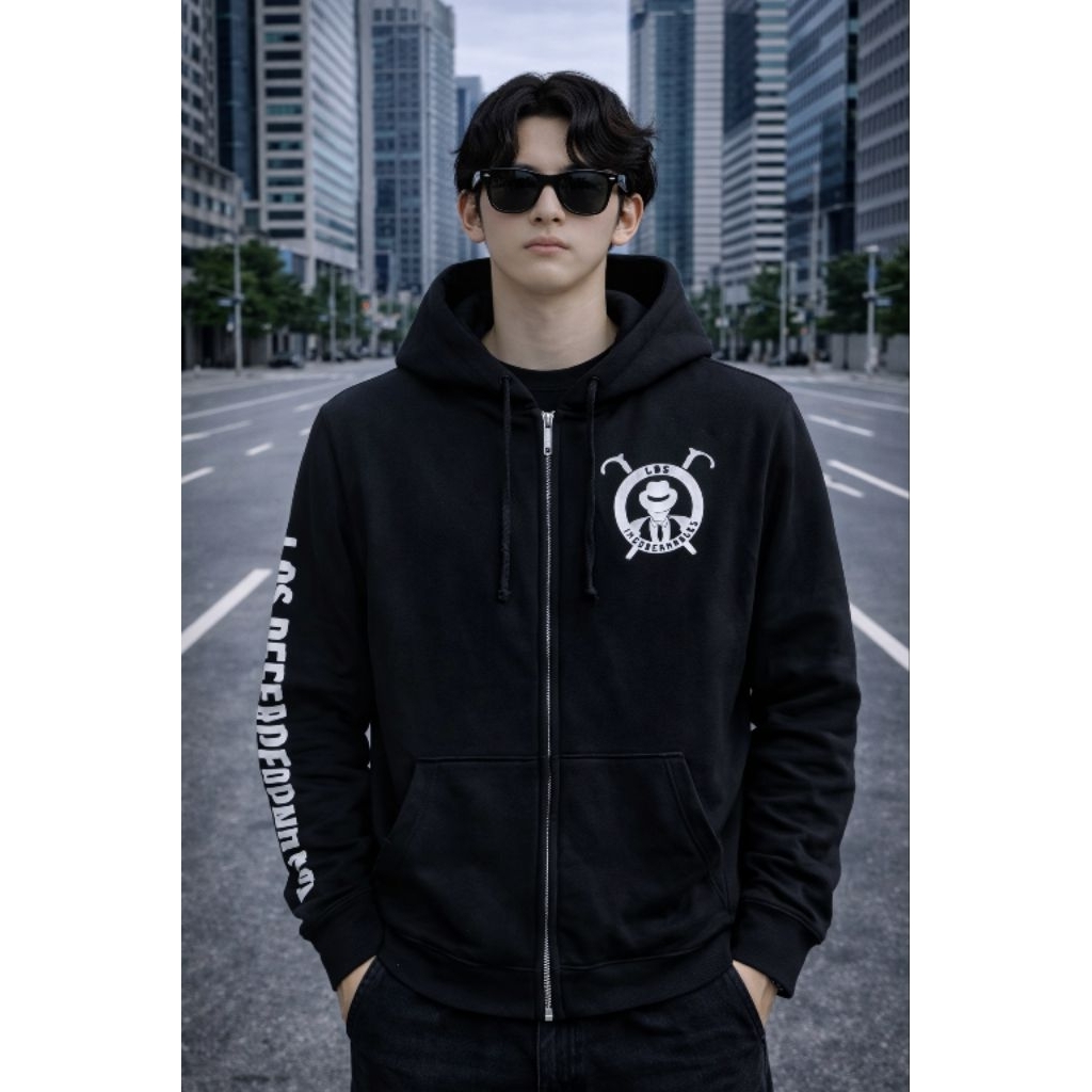(Seperti baru) zip Hoodie NJPW 0R1 size M (P68 x L54)