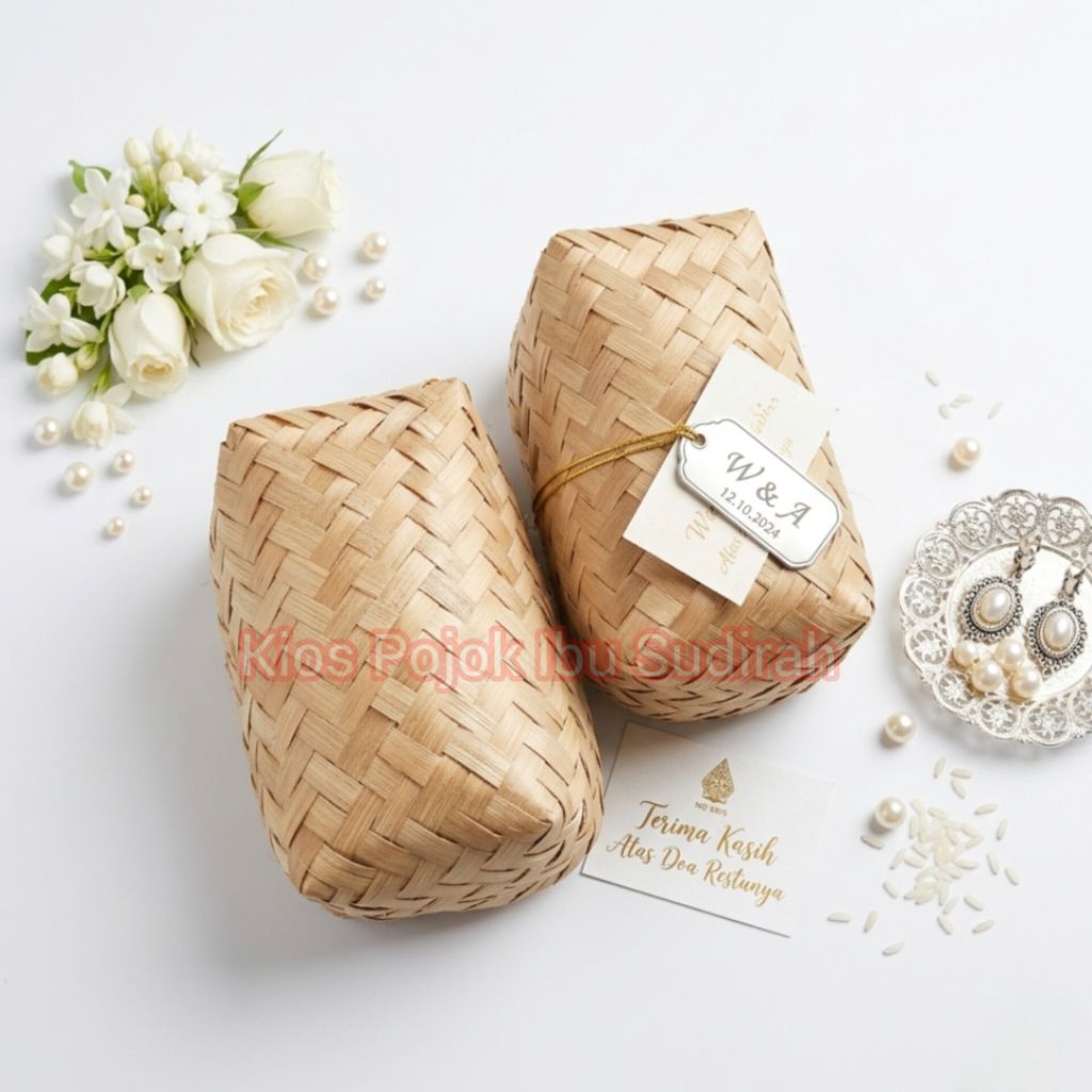 Besek Bambu 20x10 100pcs/50 Pasang