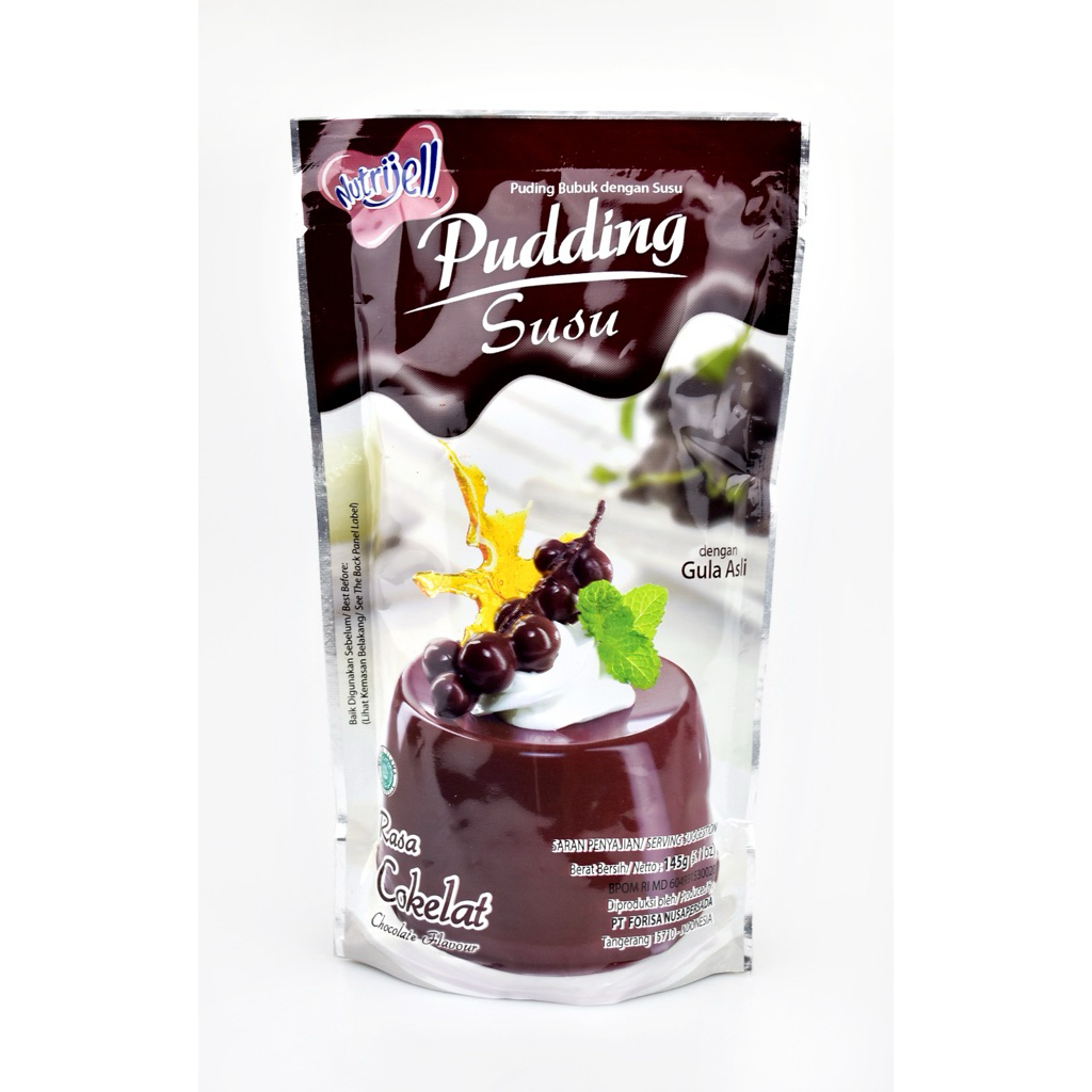 Nutrijell Pudding Susu Coklat 145g isi 36 pcs - KARTONAN - CARGO