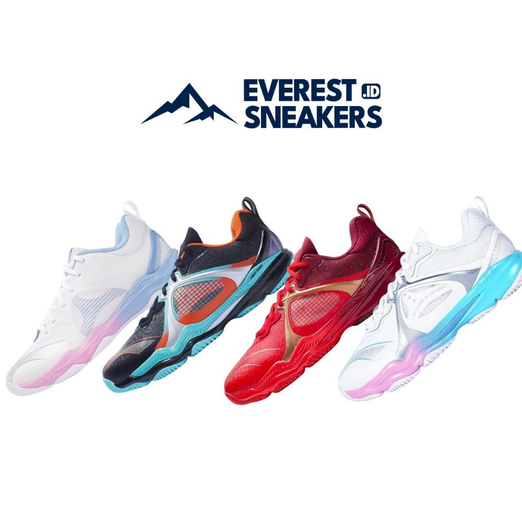Badminton Shoes Ranger VI White Pink Blue/PRO Ranger Allcolour Ready Stock-EVERESH