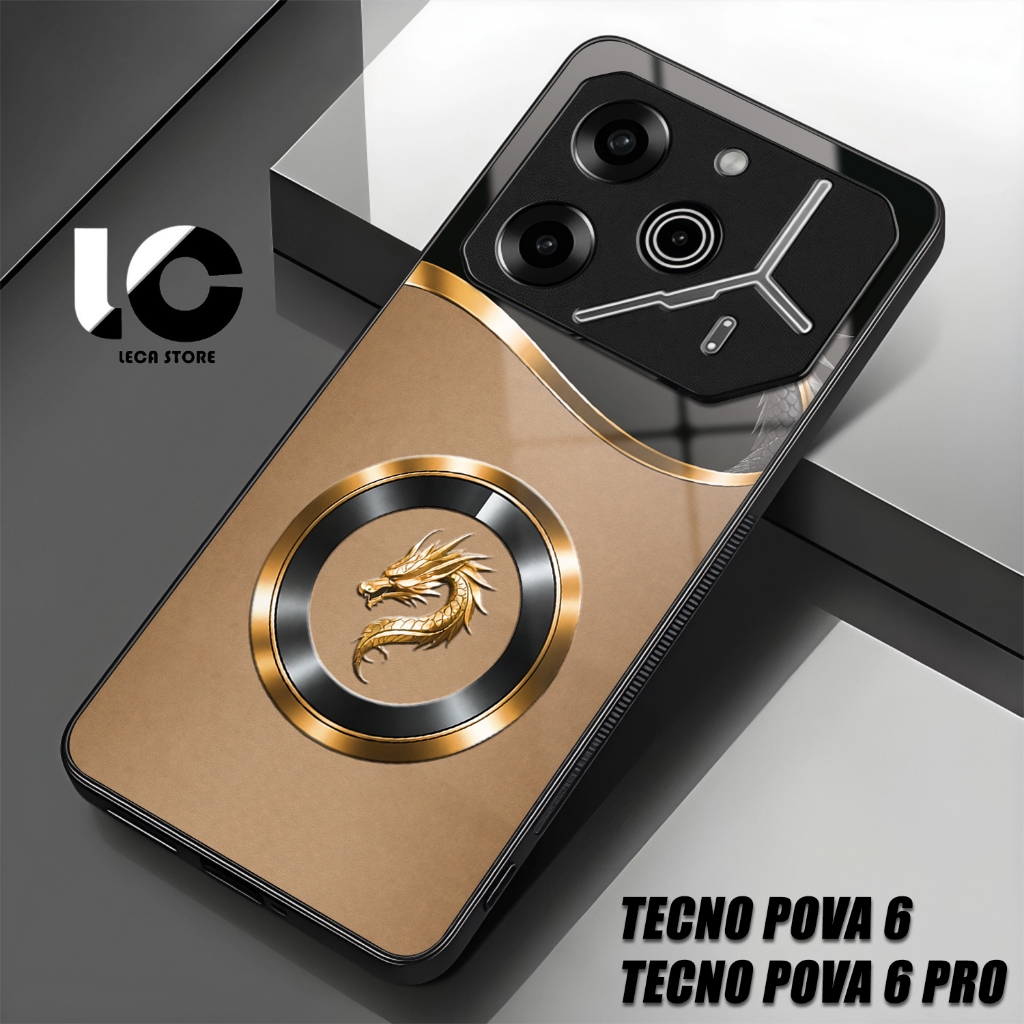 Softcase Hp TENCO POVA 6 Casing TENCO POVA 6 PRO Case Glossy Cassing kaca kilau Pelindung Hp Aksesor