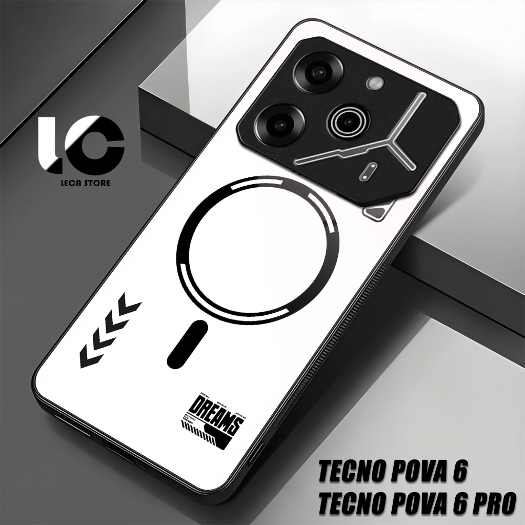 Softcase Hp TENCO POVA 6 Casing TENCO POVA 6 PRO Case Glossy Cassing kaca kilau Pelindung Hp Aksesor
