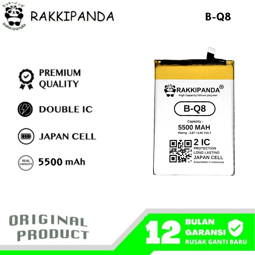 RakkiPanda - B-Q8 Vivo Y31 2020 / Y51 2020 / Y51A / Y53S 5G Batre Batrai Baterai