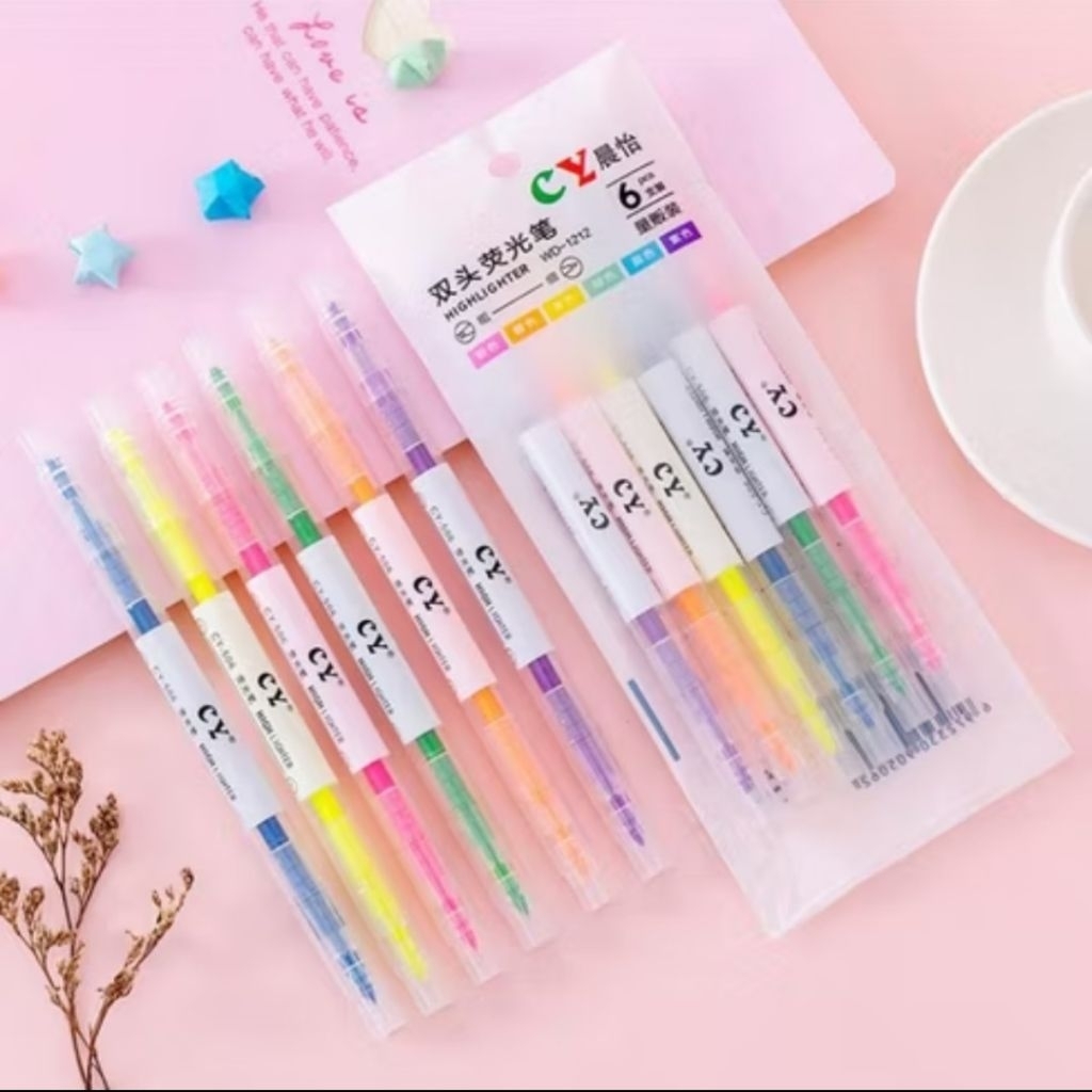 1set stabilo warna warni stabilo warna warni highliter warna warni