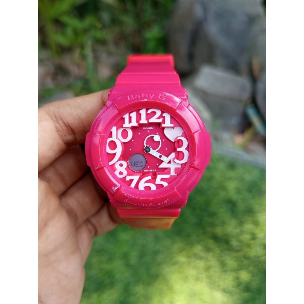 jam tangan CASIO BABY-G NEON BGA-130 ANADIGI FULL ORIGINAL
